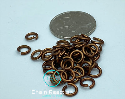 Anodized Aluminium - 18 SWG - 16 AWG - .048" - 1.2 mm - 5/32 ID