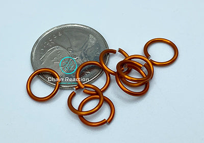 Anodized Aluminium - 18 SWG - 16 AWG - .048" - 1.2 mm - 9/32 ID