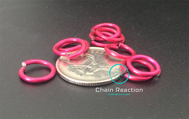 Anodized Aluminium - 16 SWG - 14 AWG - .0625" - 1.6 mm - 5/16 ID
