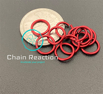 Anodized Aluminium - 18 SWG - 16 AWG - .048" - 1.2 mm - 9/32 ID